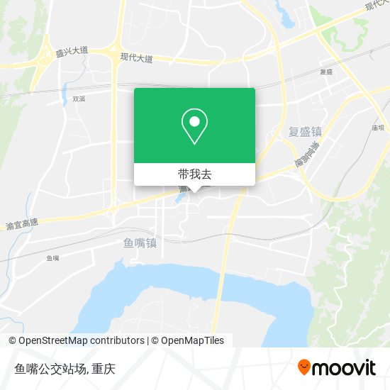 鱼嘴公交站场地图