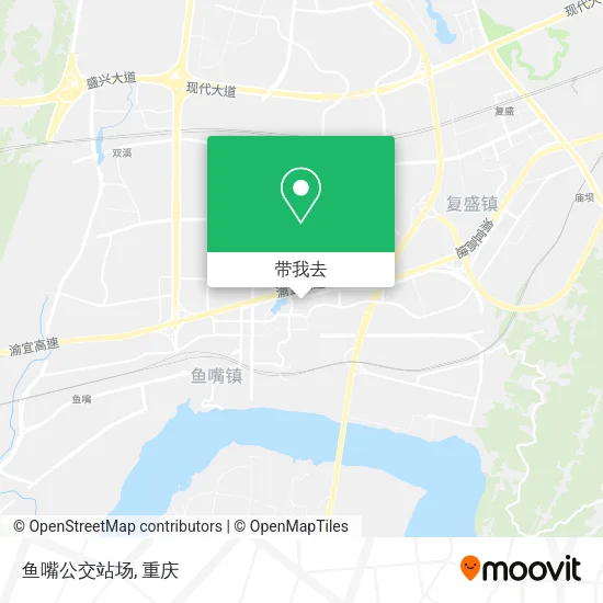 鱼嘴公交站场地图