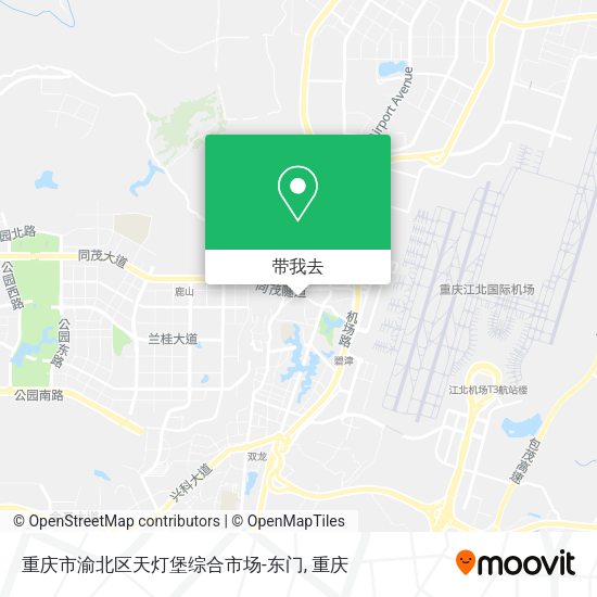 重庆市渝北区天灯堡综合市场-东门地图