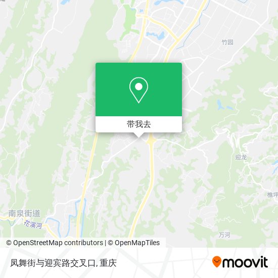 凤舞街与迎宾路交叉口地图
