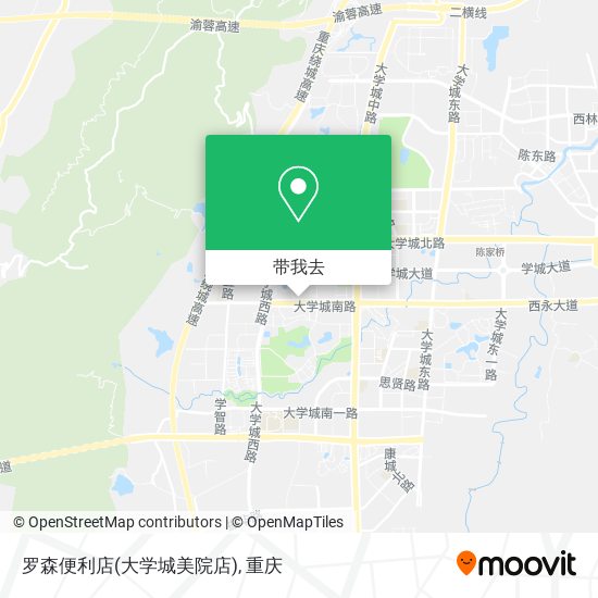 罗森便利店(大学城美院店)地图