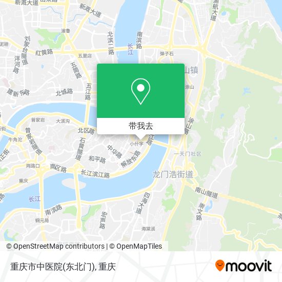 重庆市中医院(东北门)地图