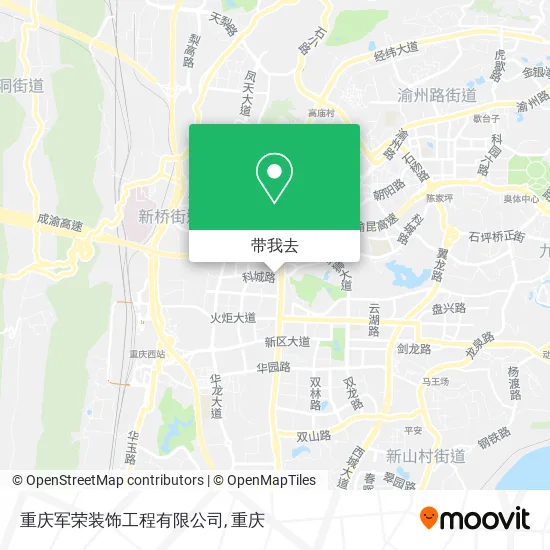 重庆军荣装饰工程有限公司地图