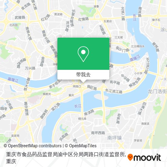 重庆市食品药品监督局渝中区分局两路口街道监督所地图