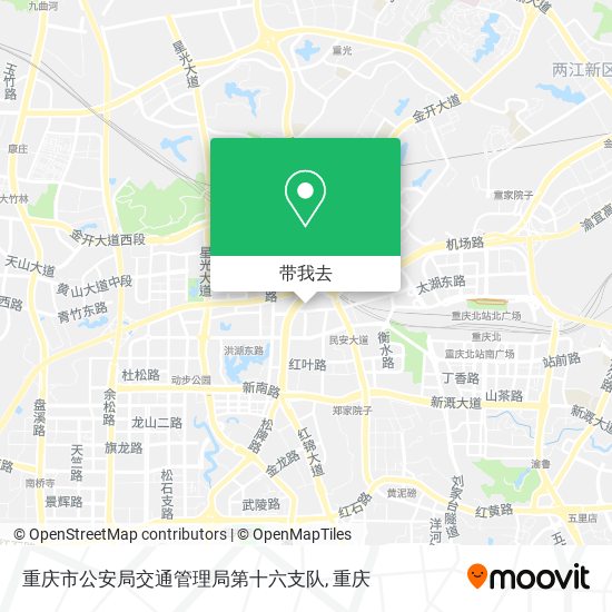 重庆市公安局交通管理局第十六支队地图