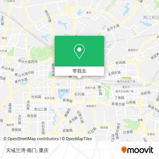 天域兰湾-南门地图