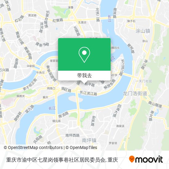 重庆市渝中区七星岗领事巷社区居民委员会地图