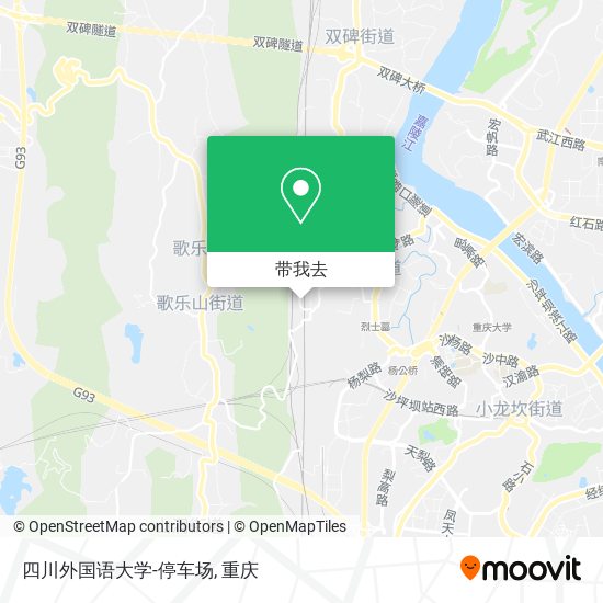 四川外国语大学-停车场地图
