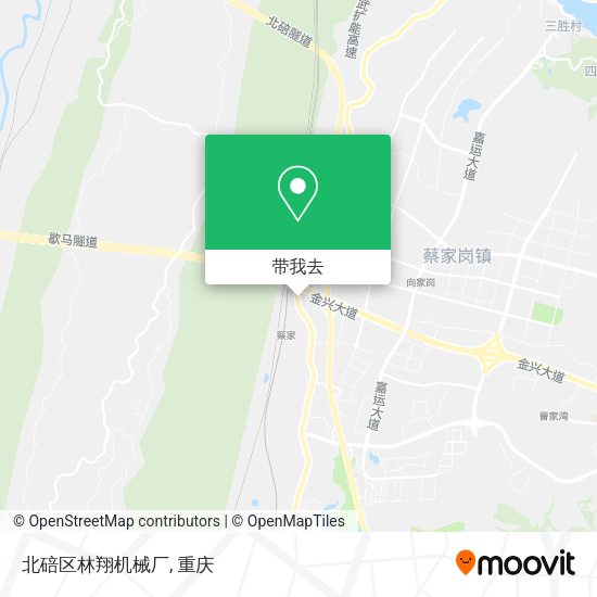 北碚区林翔机械厂地图