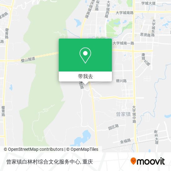 曾家镇白林村综合文化服务中心地图