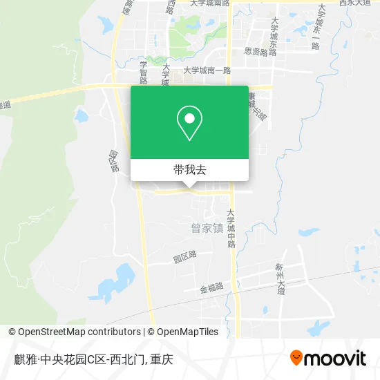 麒雅·中央花园C区-西北门地图