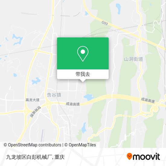 九龙坡区白彭机械厂地图