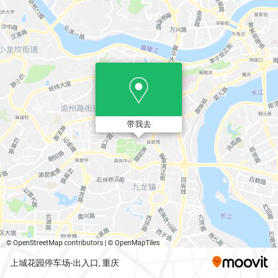 上城花园停车场-出入口地图