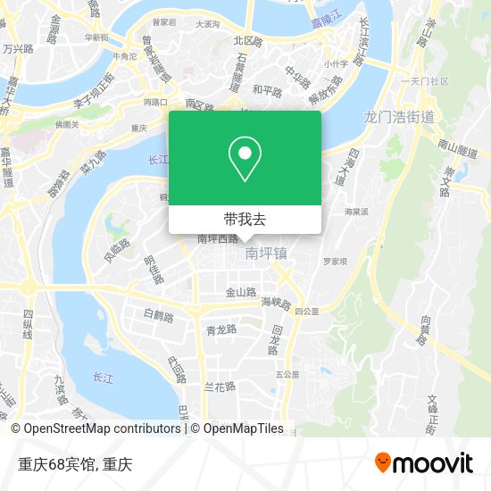 重庆68宾馆地图