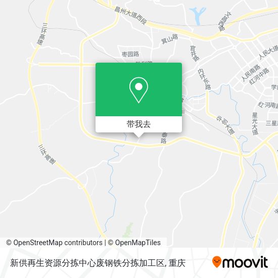 新供再生资源分拣中心废钢铁分拣加工区地图