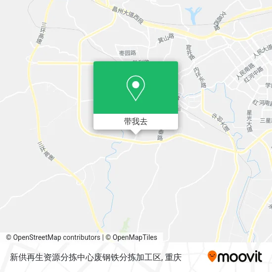 新供再生资源分拣中心废钢铁分拣加工区地图