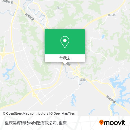 重庆昊辉钢结构制造有限公司地图