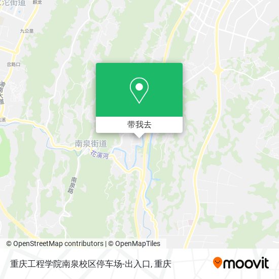 重庆工程学院南泉校区停车场-出入口地图