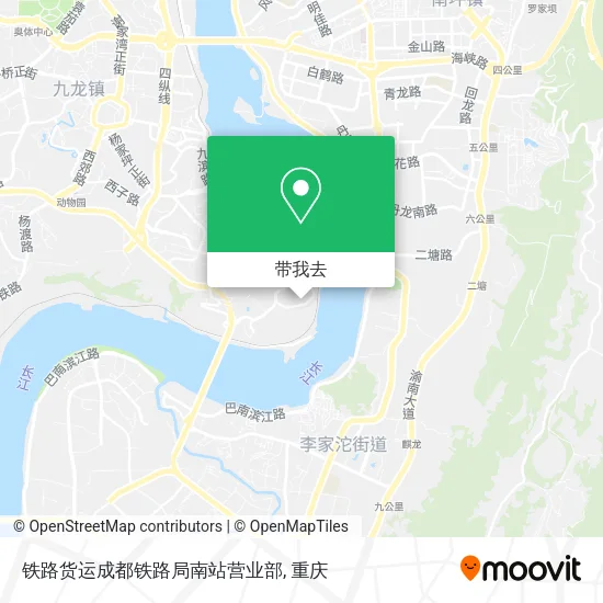 铁路货运成都铁路局南站营业部地图
