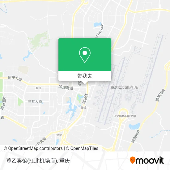 蓉乙宾馆(江北机场店)地图