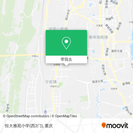 恒大雅苑小学(西2门)地图