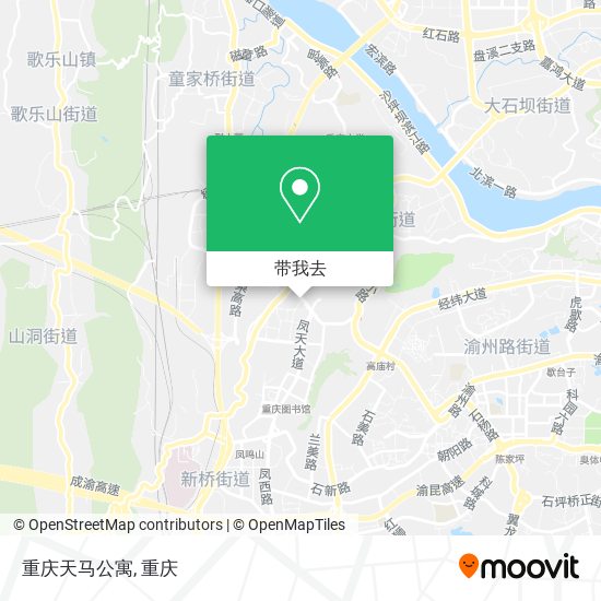 重庆天马公寓地图
