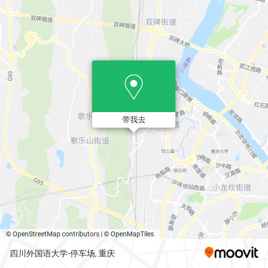 四川外国语大学-停车场地图