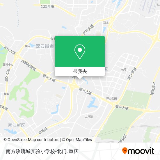 南方玫瑰城实验小学校-北门地图