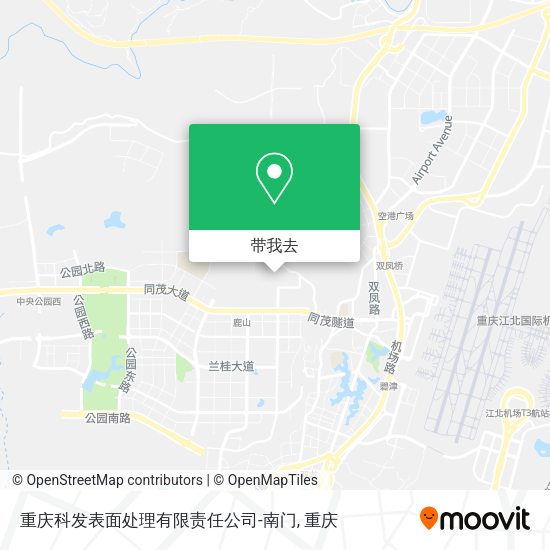 重庆科发表面处理有限责任公司-南门地图