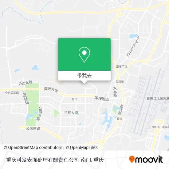 重庆科发表面处理有限责任公司-南门地图