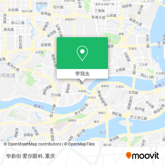 华新街·爱尔眼科地图