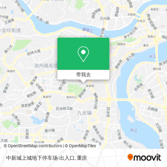 中新城上城地下停车场-出入口地图