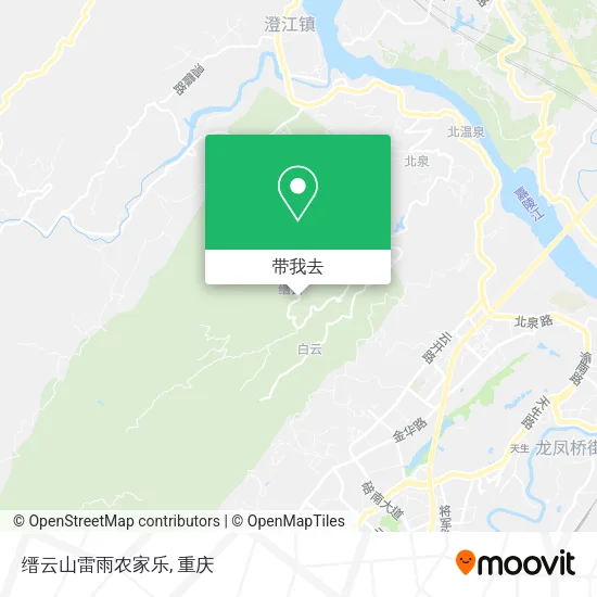 缙云山雷雨农家乐地图