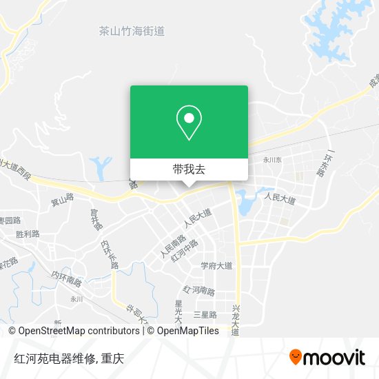 红河苑电器维修地图