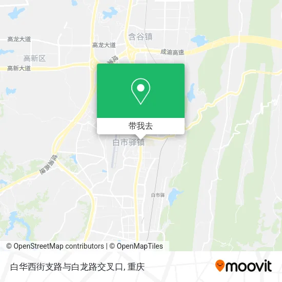 白华西街支路与白龙路交叉口地图