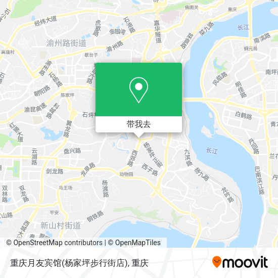 重庆月友宾馆(杨家坪步行街店)地图