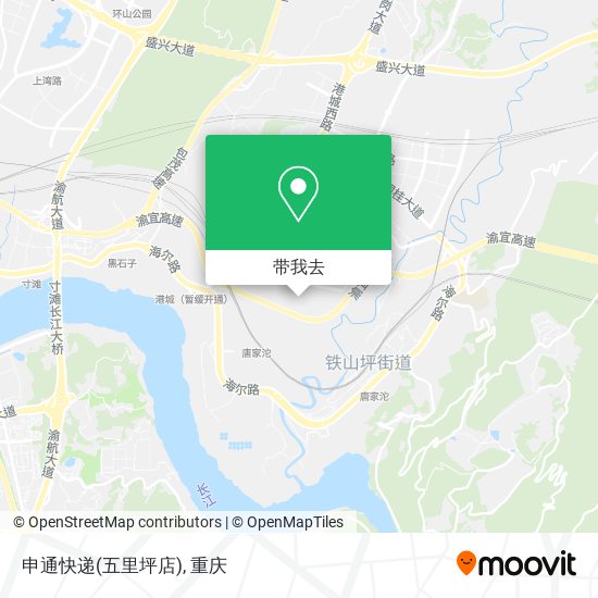 申通快递(五里坪店)地图