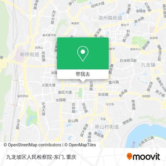九龙坡区人民检察院-东门地图