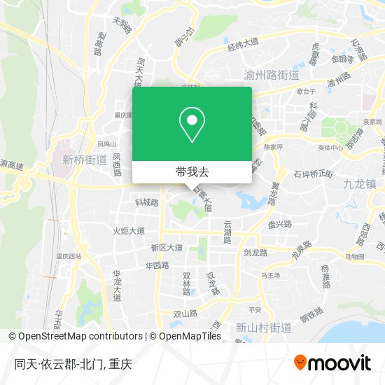 同天·依云郡-北门地图
