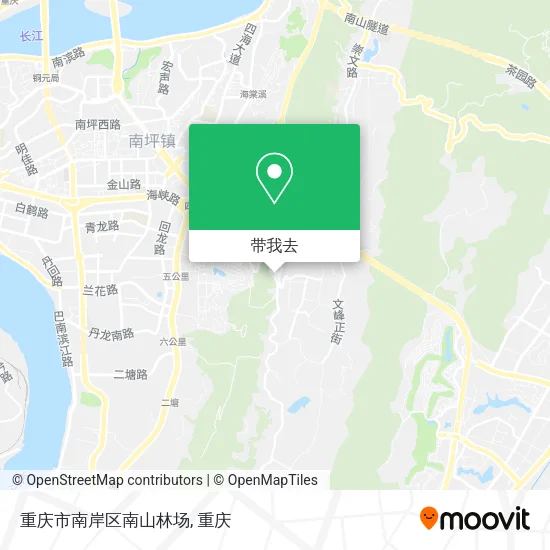 重庆市南岸区南山林场地图