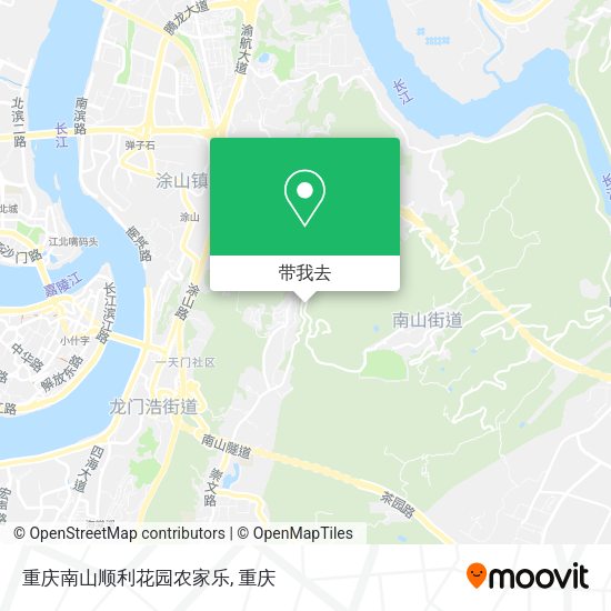 重庆南山顺利花园农家乐地图