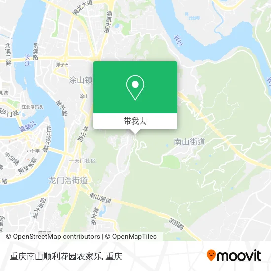 重庆南山顺利花园农家乐地图