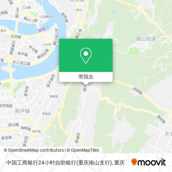 中国工商银行24小时自助银行(重庆南山支行)地图