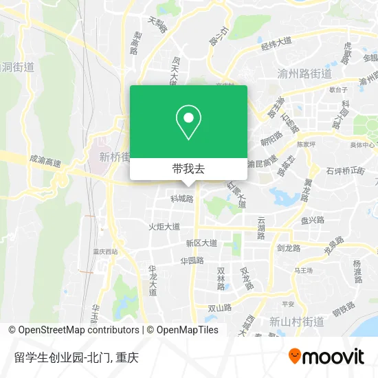 留学生创业园-北门地图