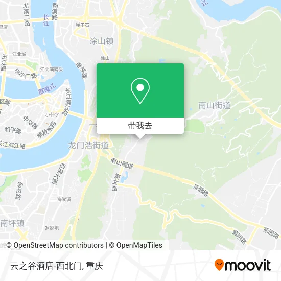 云之谷酒店-西北门地图