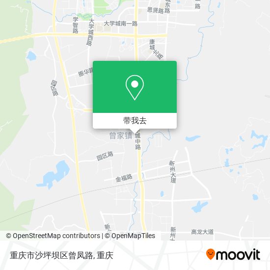 重庆市沙坪坝区曾凤路地图