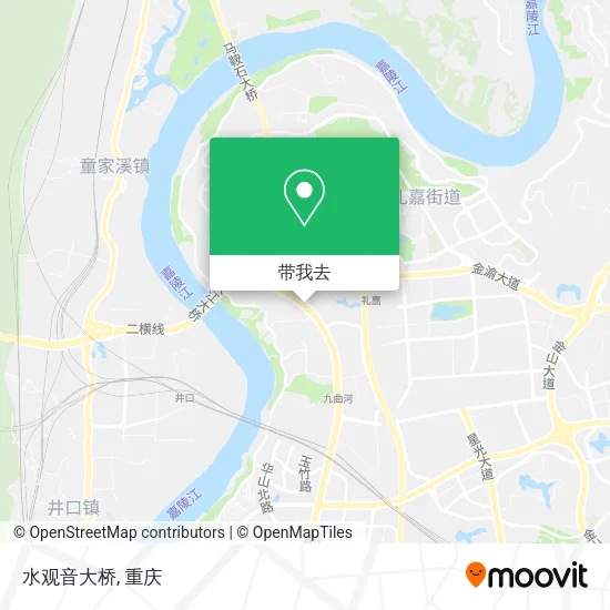 水观音大桥地图