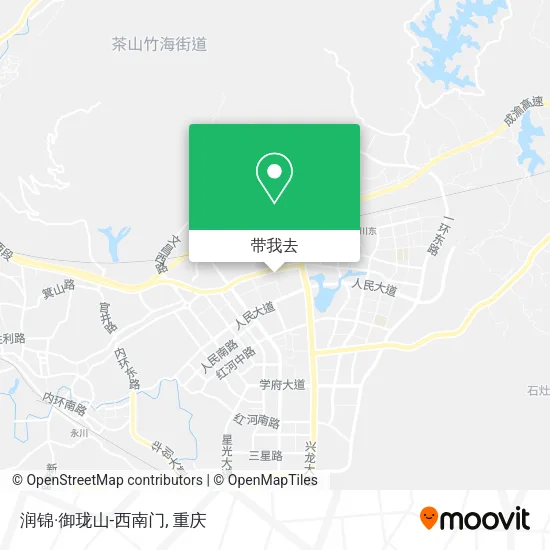 润锦·御珑山-西南门地图