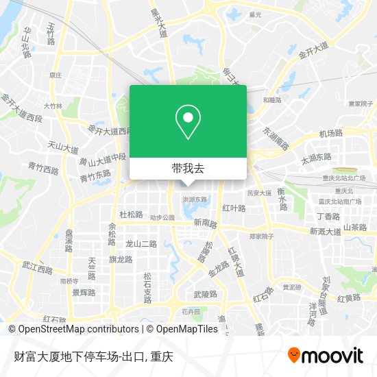 财富大厦地下停车场-出口地图