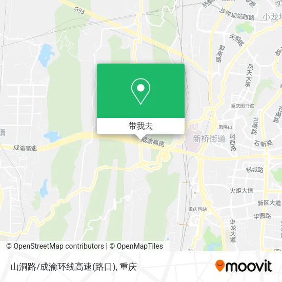 山洞路/成渝环线高速(路口)地图